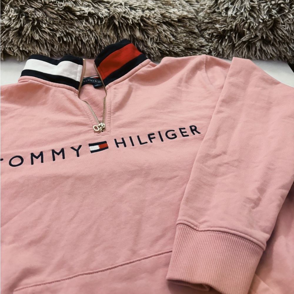 Tommy Hilfiiger Pink Half Zip